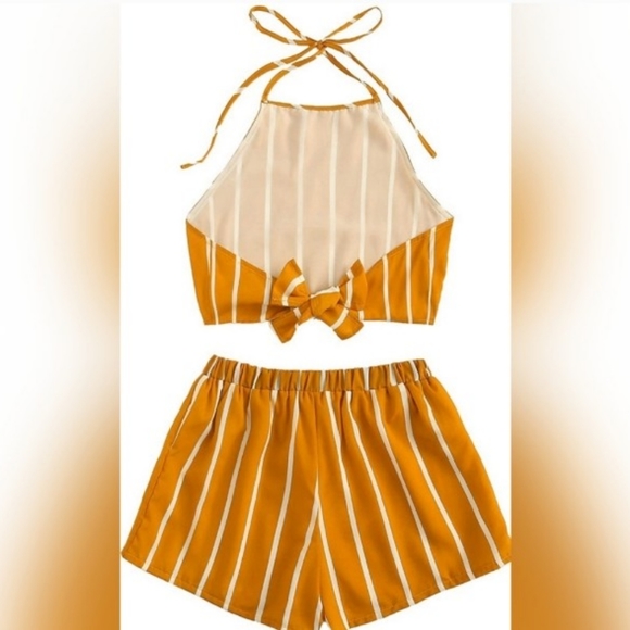 🌞 2 Piece Outfits Halter - Picture 2 of 4